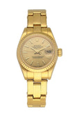 datejust vintage Rolex Gold Champagne Dial
