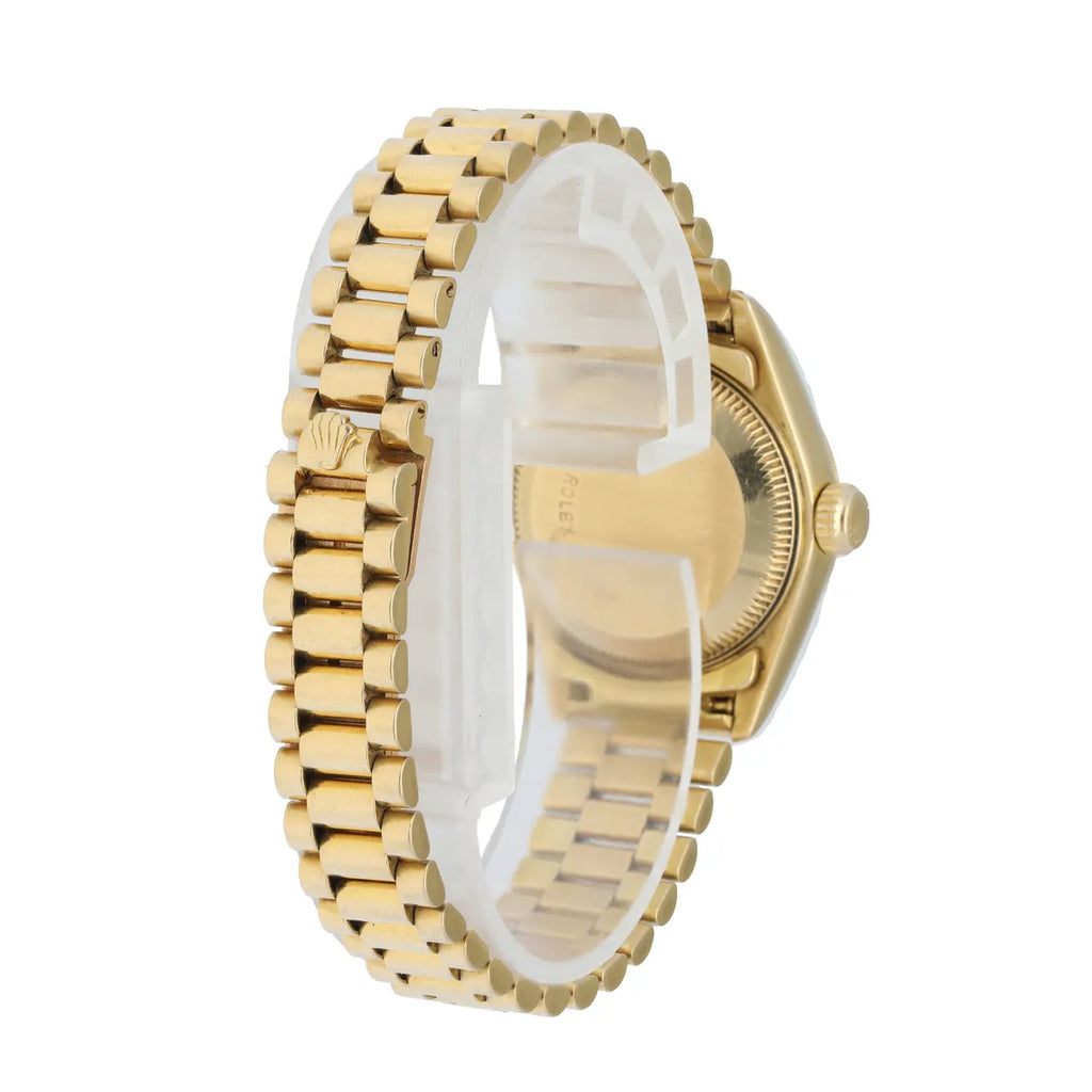 dial fluted Rolex Datejust Gold Champagne - Hình 4