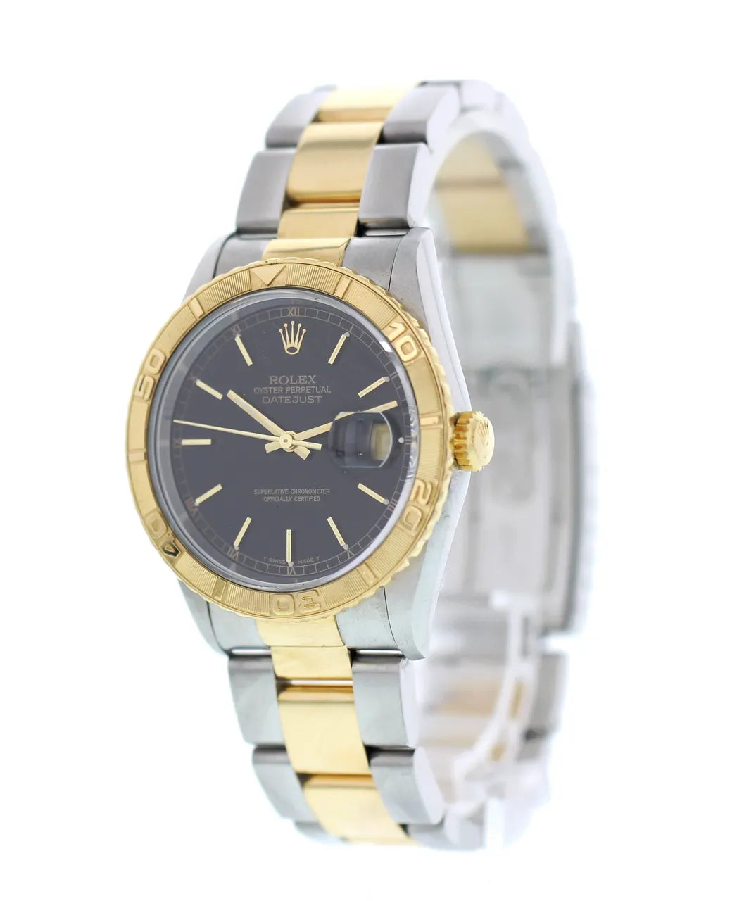 Rolex Two-Tone Datejust Black - Hình 5