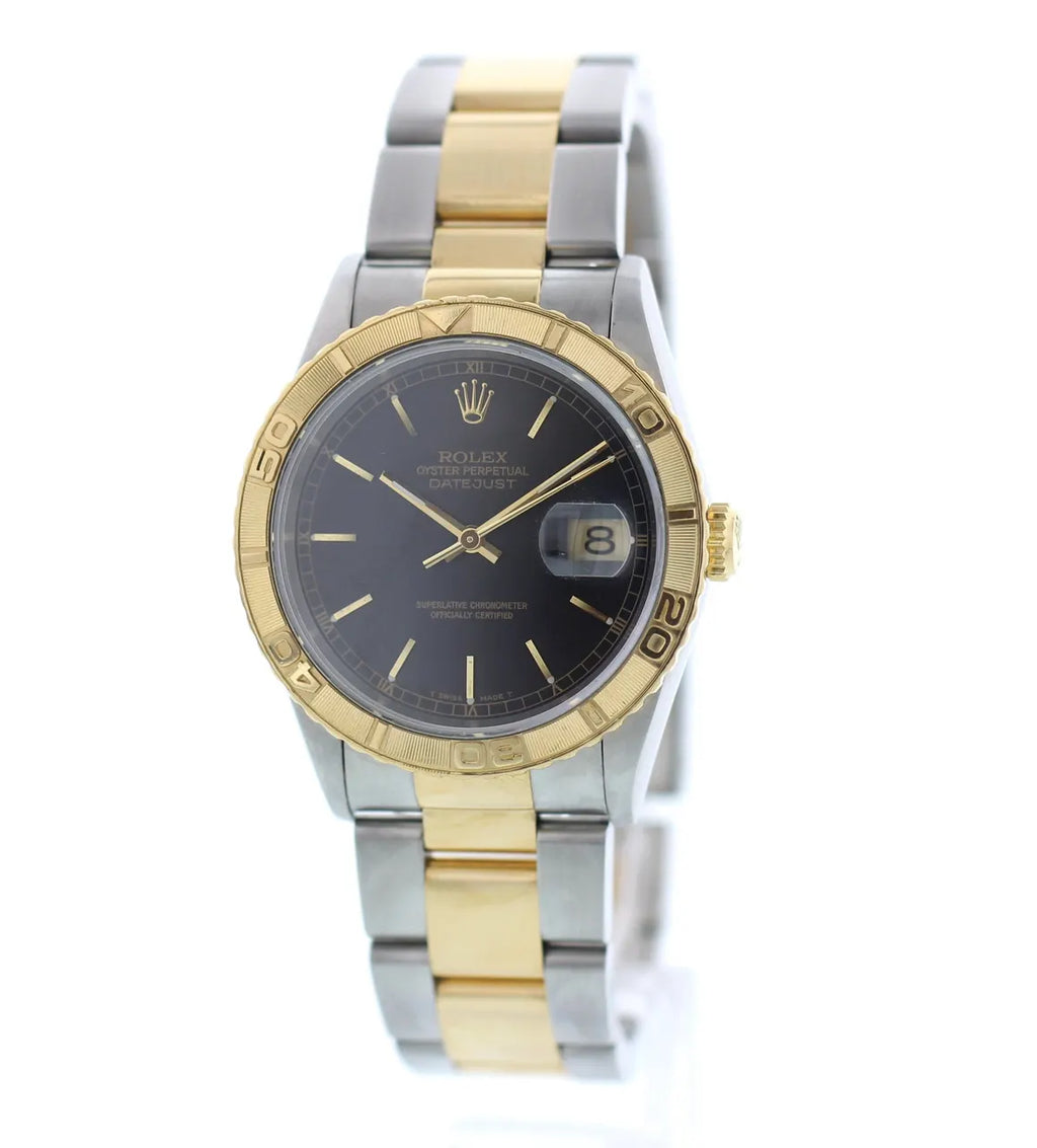 Rolex Two-Tone Datejust Black - Hình 3