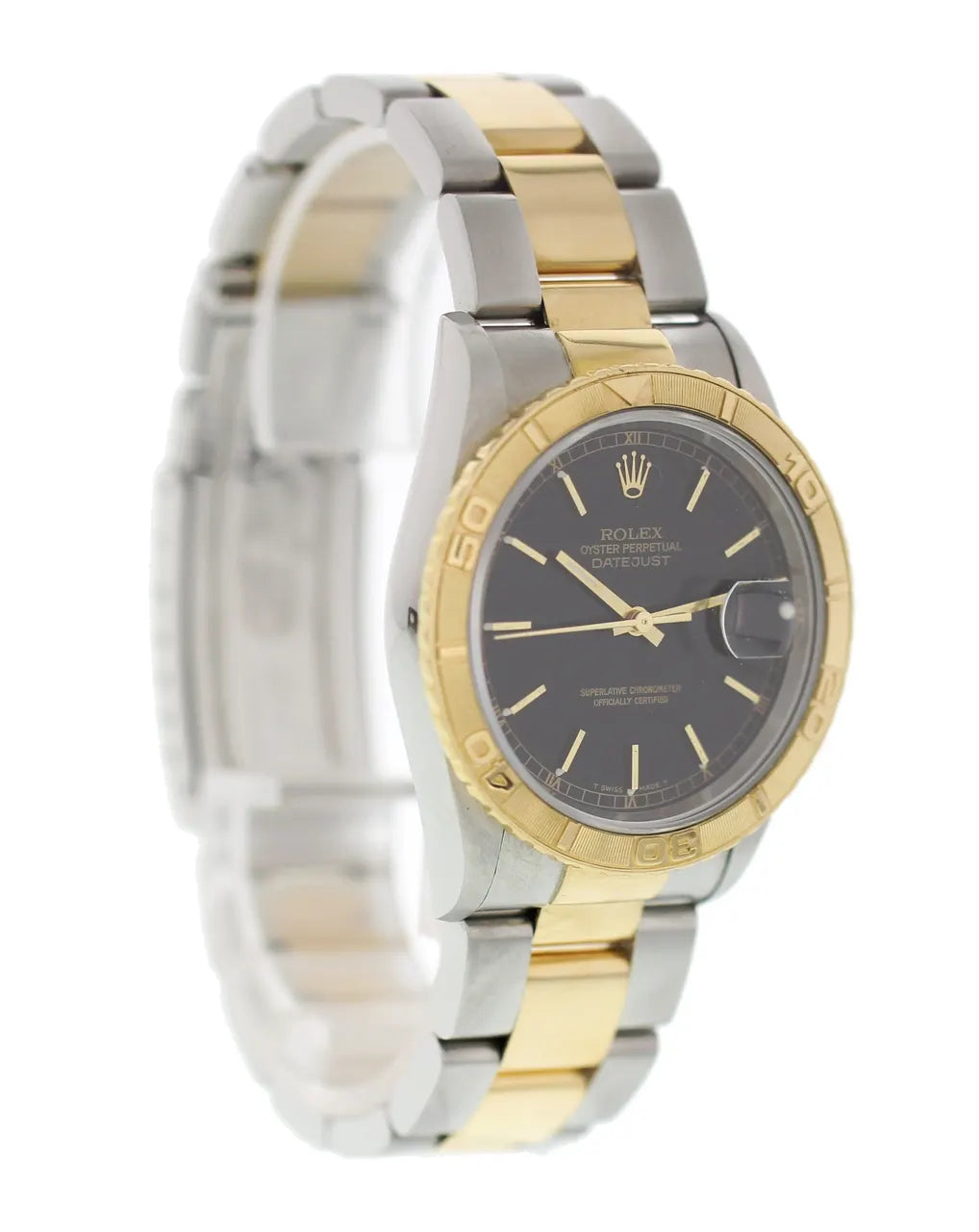 Rolex Two-Tone Datejust Black - Hình 4