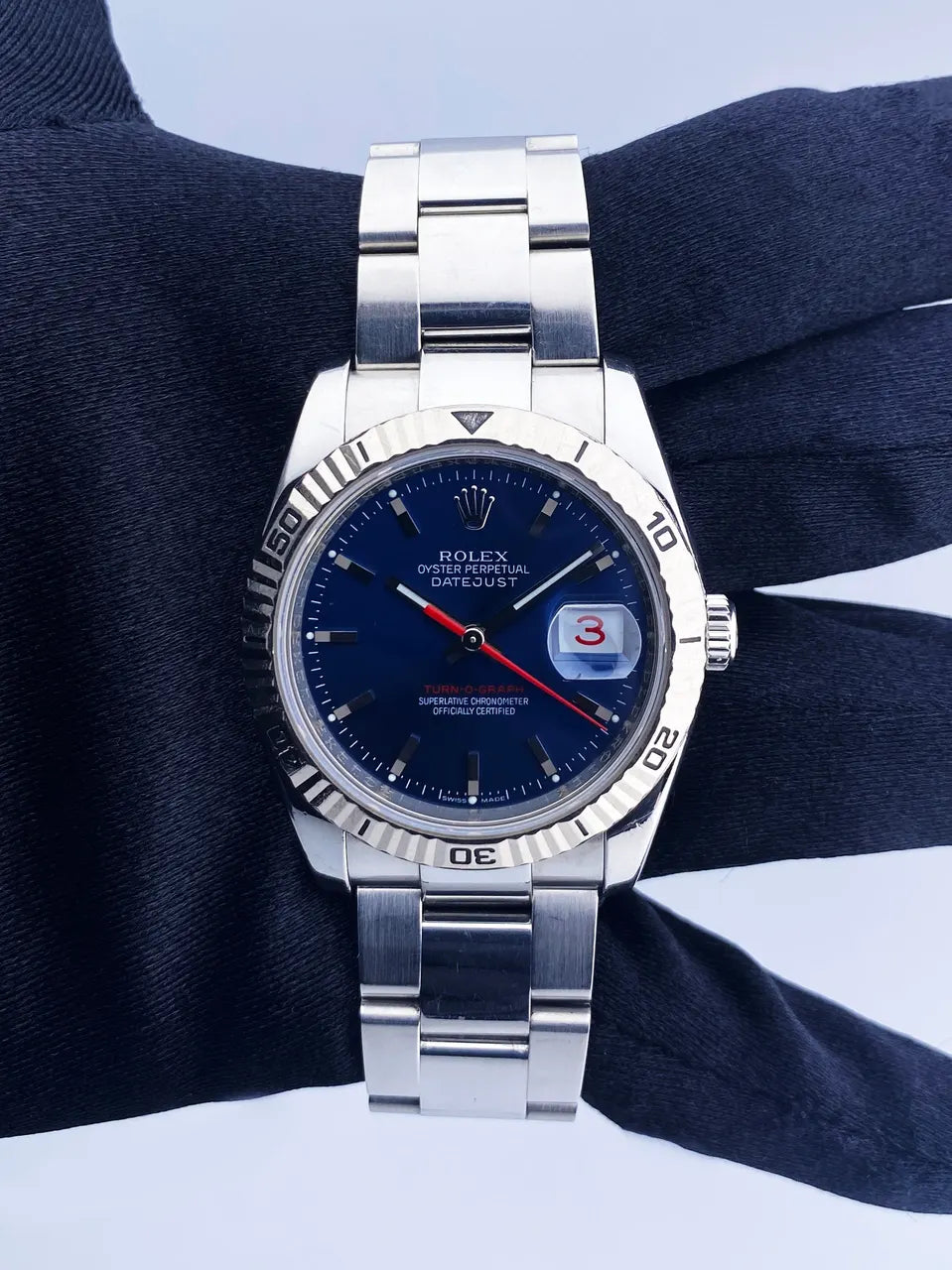 Datejust Blue Dial Turn-O-Graph - Hình 2