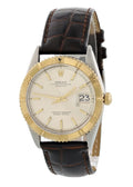 Rolex Gold Bezel Leather Strap
