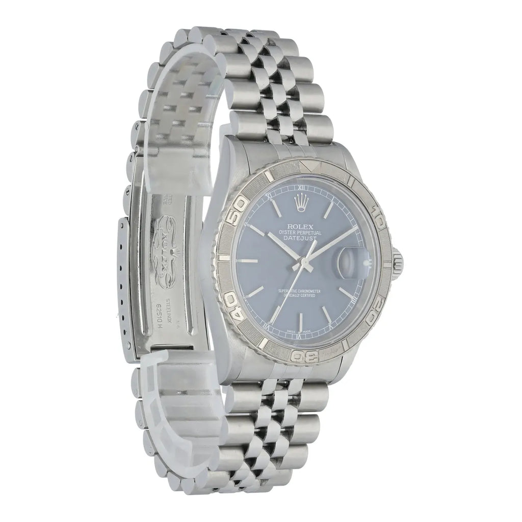 bezel Rolex Datejust Blue Dial Steel - Hình 3