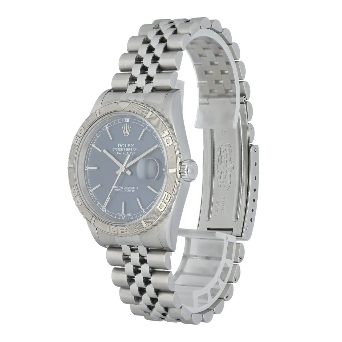 bezel Rolex Datejust Blue Dial Steel - Hình 2