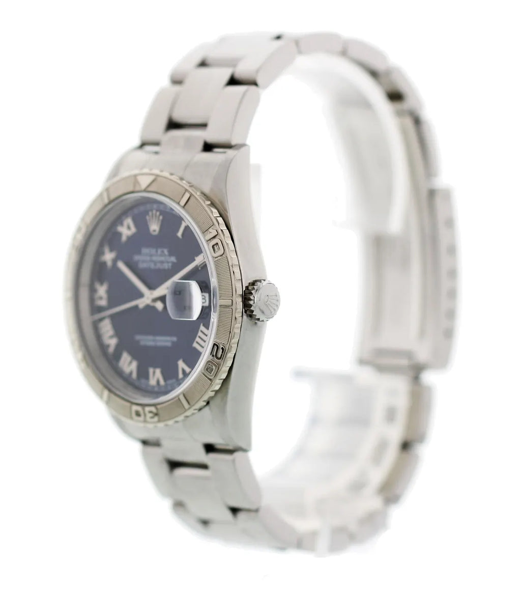 stainless steel Rolex Datejust Blue Roman Dial - Hình 3