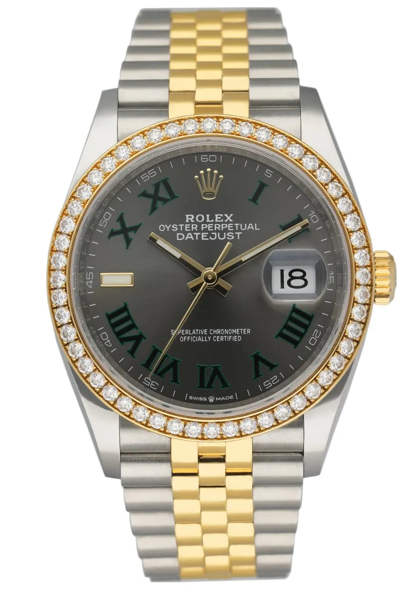 Rolex Slate Green Diamond Bezel