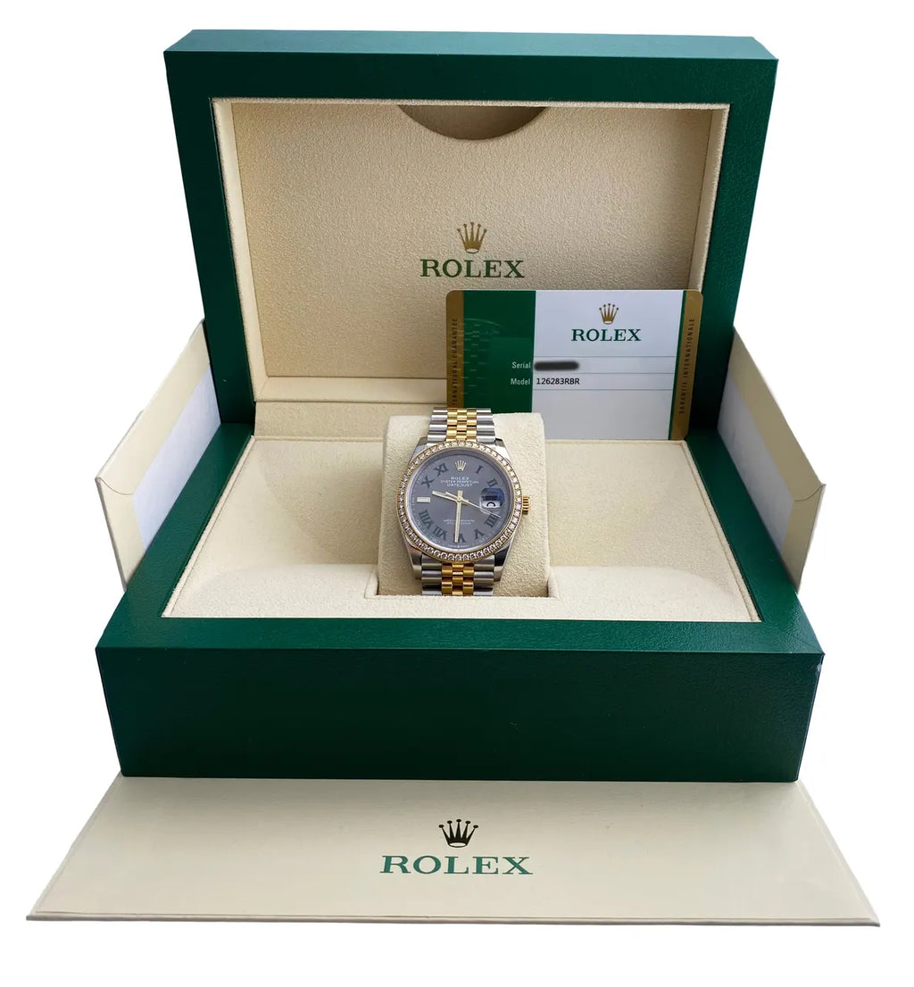 Rolex Slate Green Diamond Bezel - Hình 2
