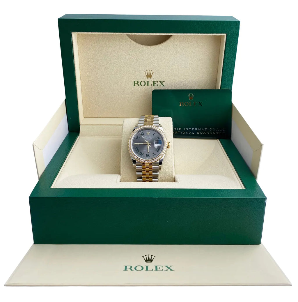 Rolex Datejust Rhodium Diamond Bezel - Hình 2