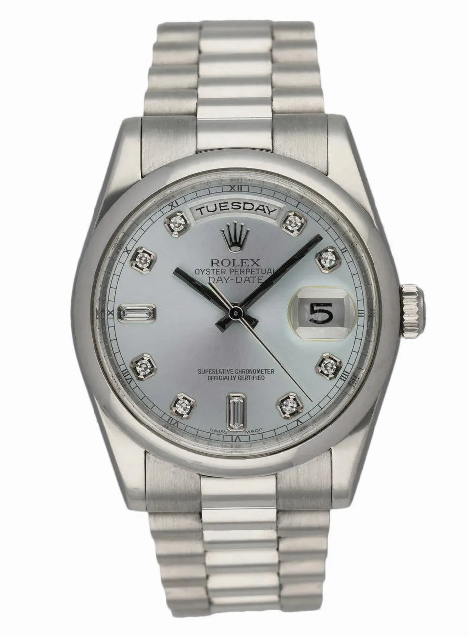diamond Rolex Day-Date Ice Blue