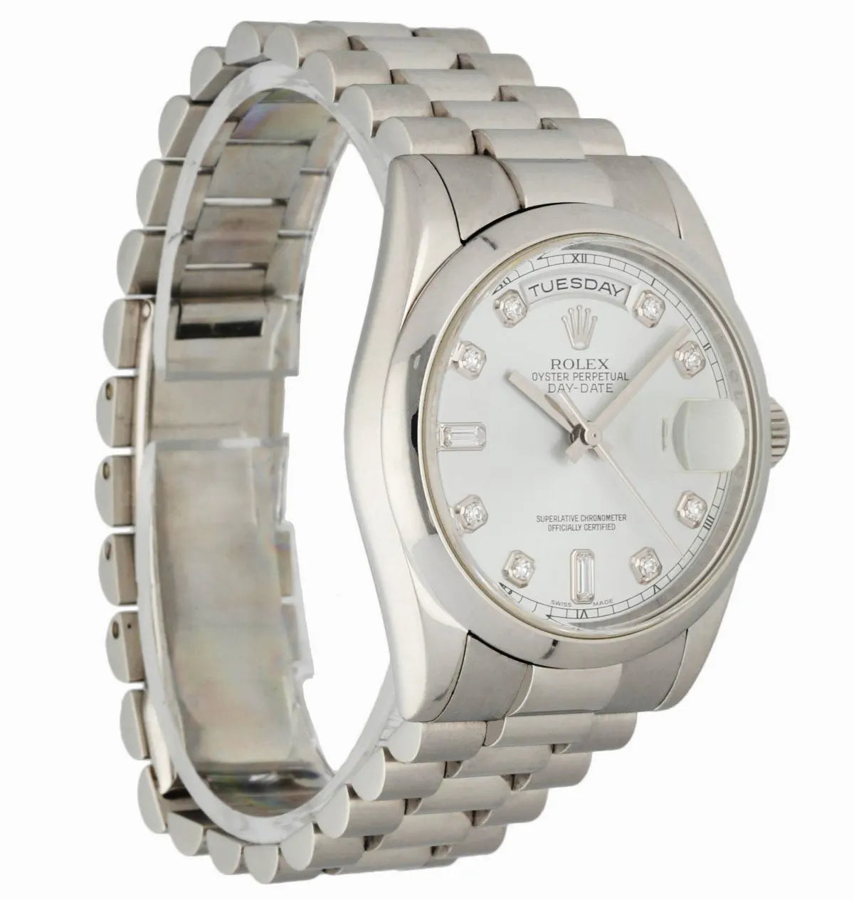 diamond Rolex Day-Date Ice Blue - Hình 3