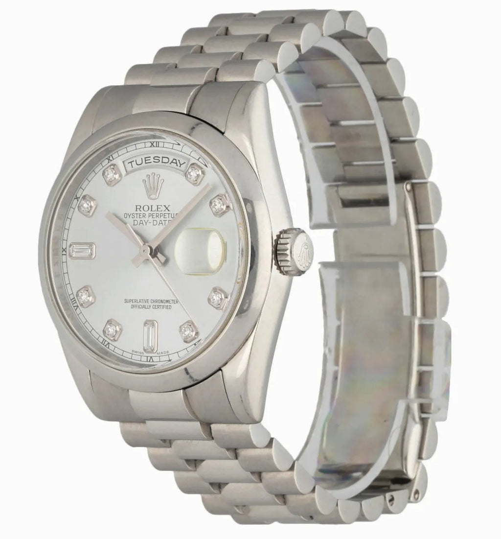 diamond Rolex Day-Date Ice Blue - Hình 4