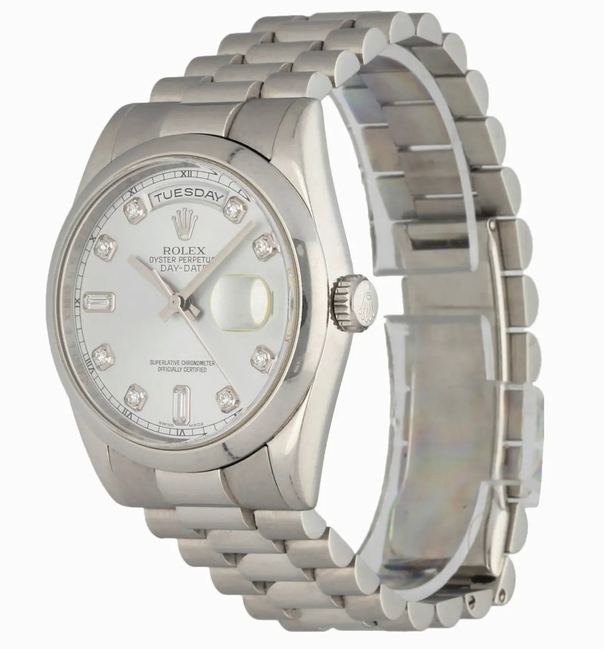 diamond Rolex Day-Date Ice Blue - Hình 4