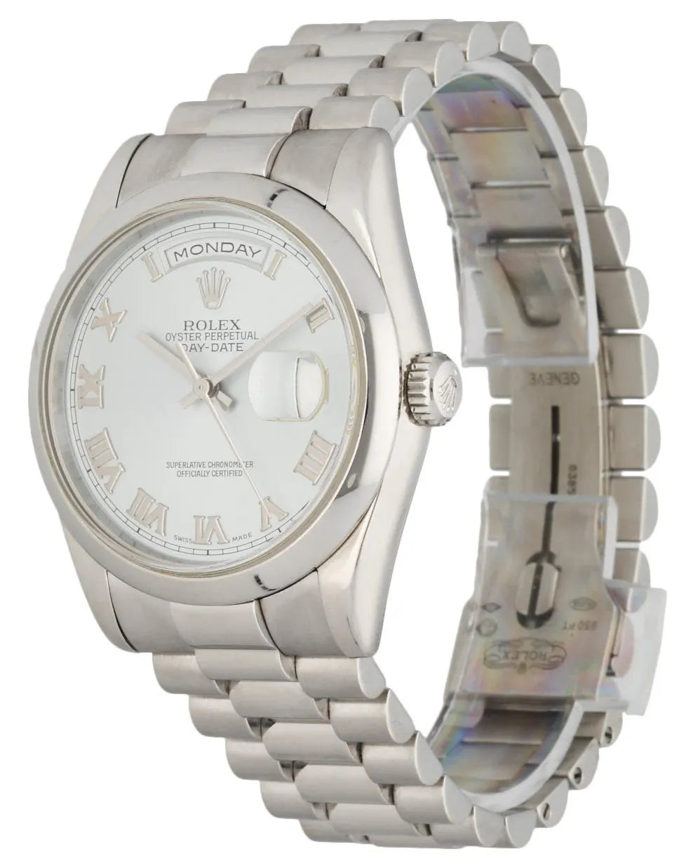 Rolex Day-Date Silver Dial stainless steel - Hình 2