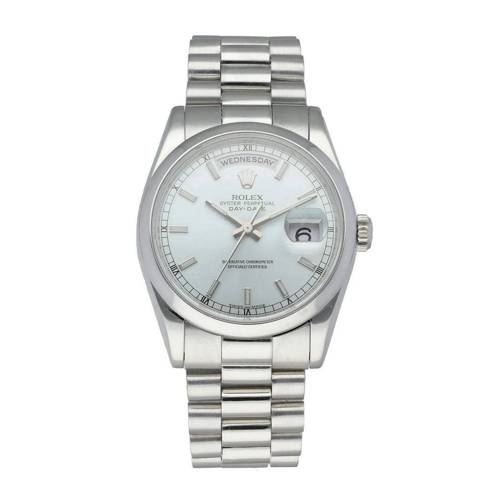 Rolex Day-Date Silver Dial stainless steel