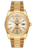 yellow Rolex Gold Champagne Day-Date
