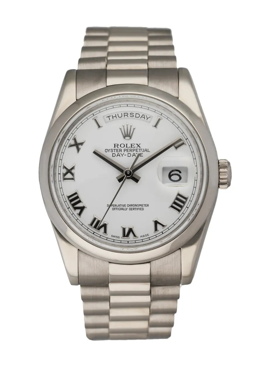 Rolex Day-Date White Dial Stainless
