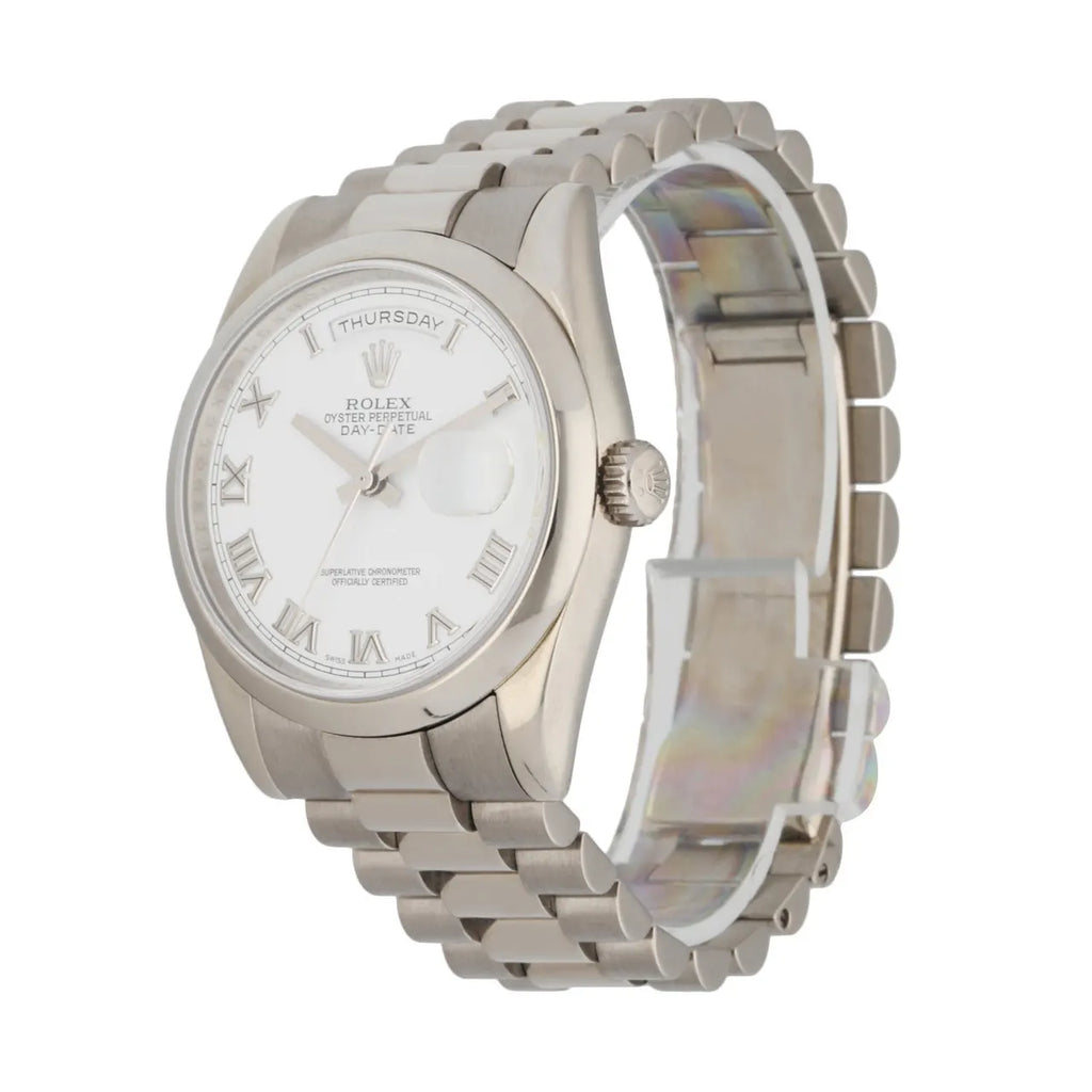 Rolex Day-Date White Dial Stainless - Hình 2