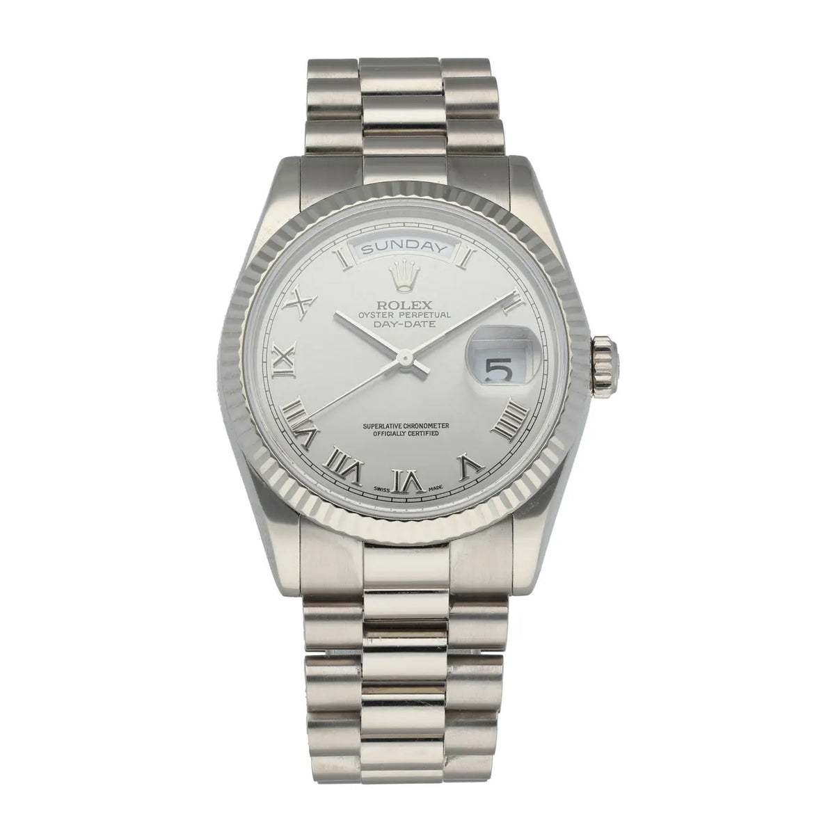 Rolex Silver Day-Date Steel