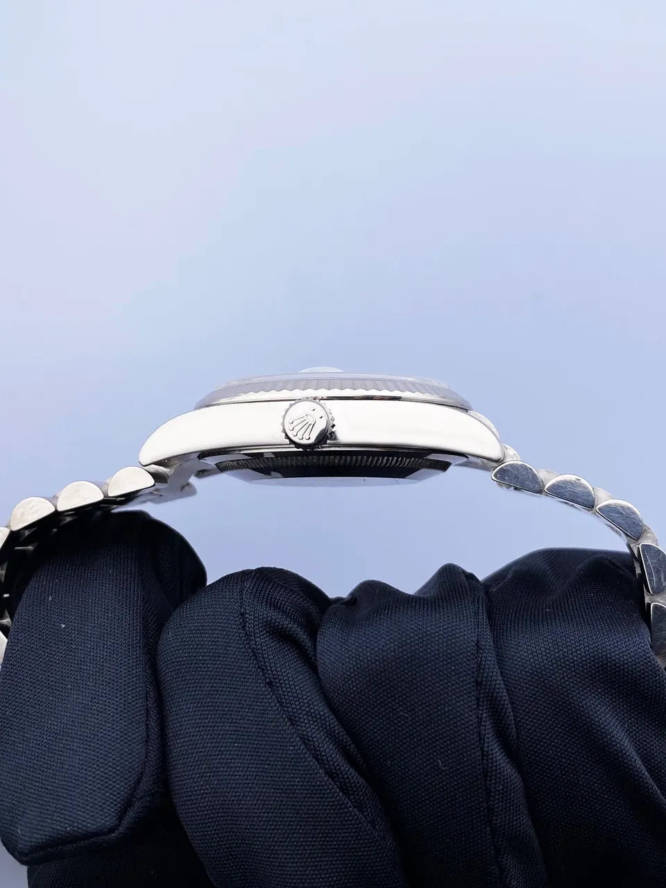 dial oyster Rolex Silver Diamond Day-Date - Hình 4