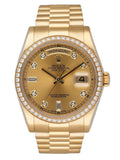 day Rolex Gold Diamond Pave