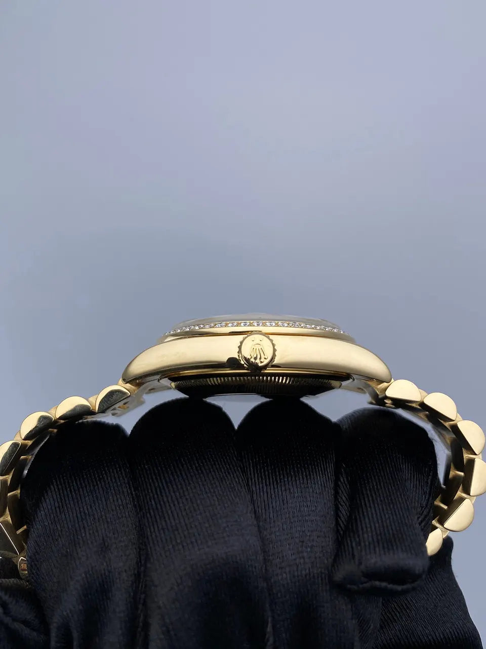 day Rolex Gold Diamond Pave - Hình 4