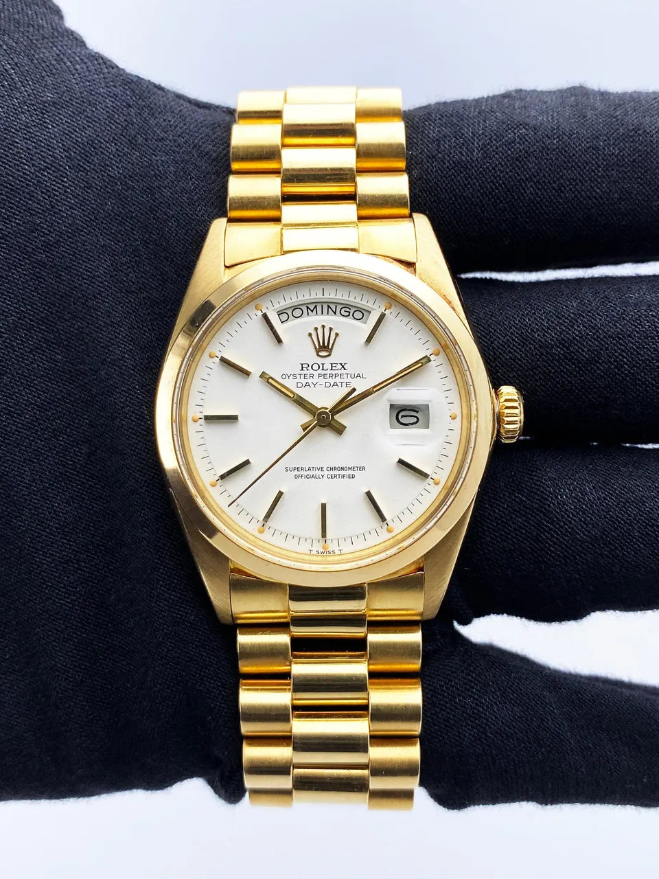 Rolex Day-Date Gold White Dial - Hình 2