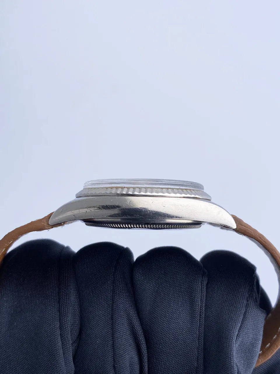 Rolex Day-Date Silver Leather - Hình 5