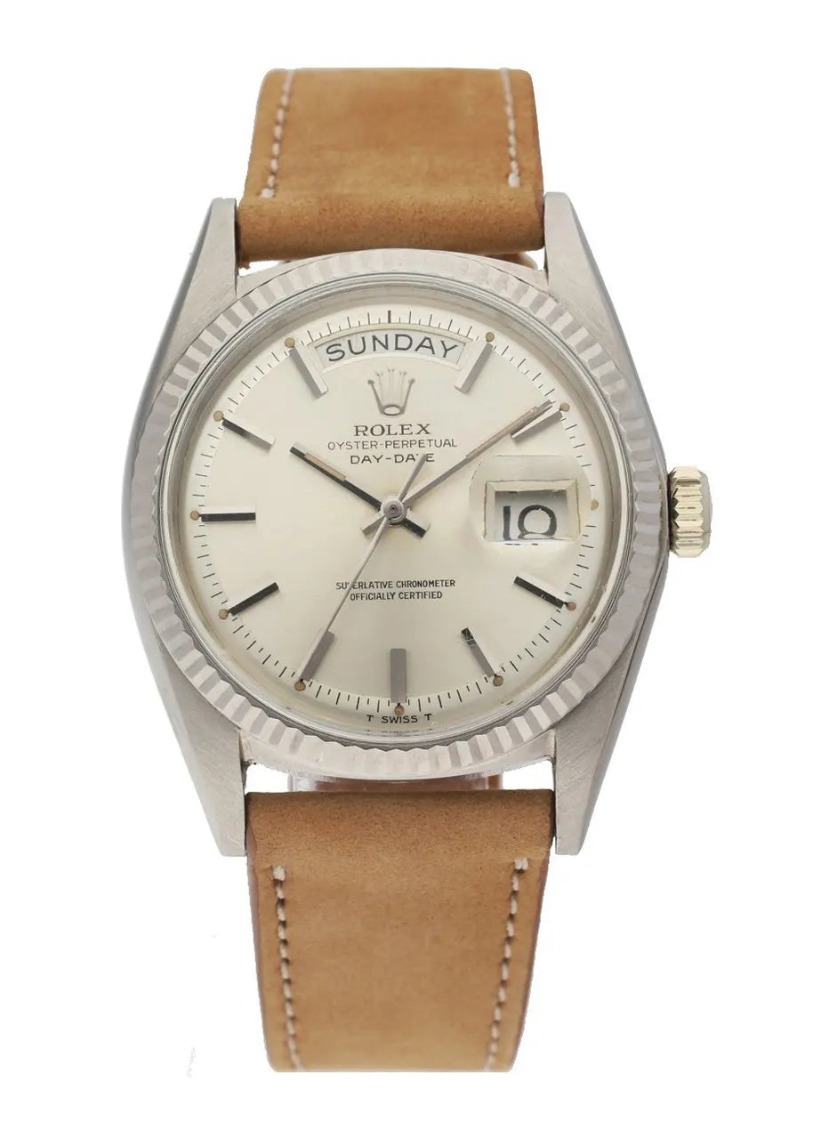 Rolex Day-Date Silver Dial brown