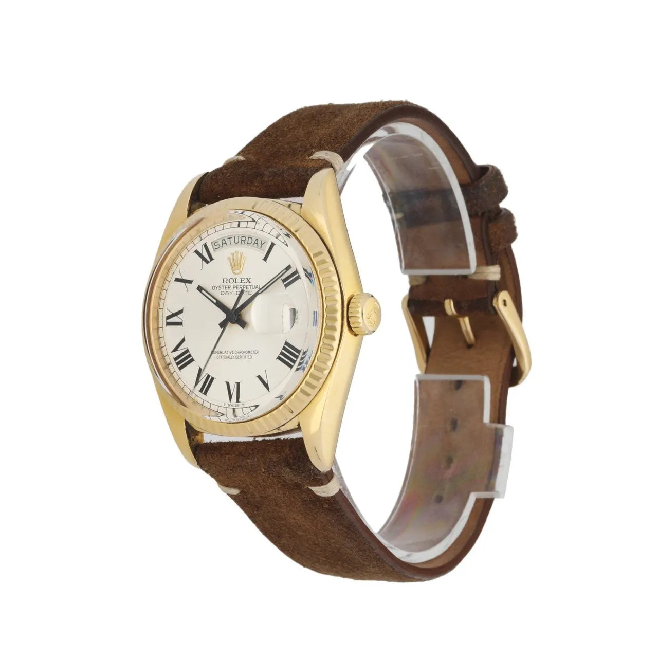 Rolex Day-Date Gold Suede - Hình 2