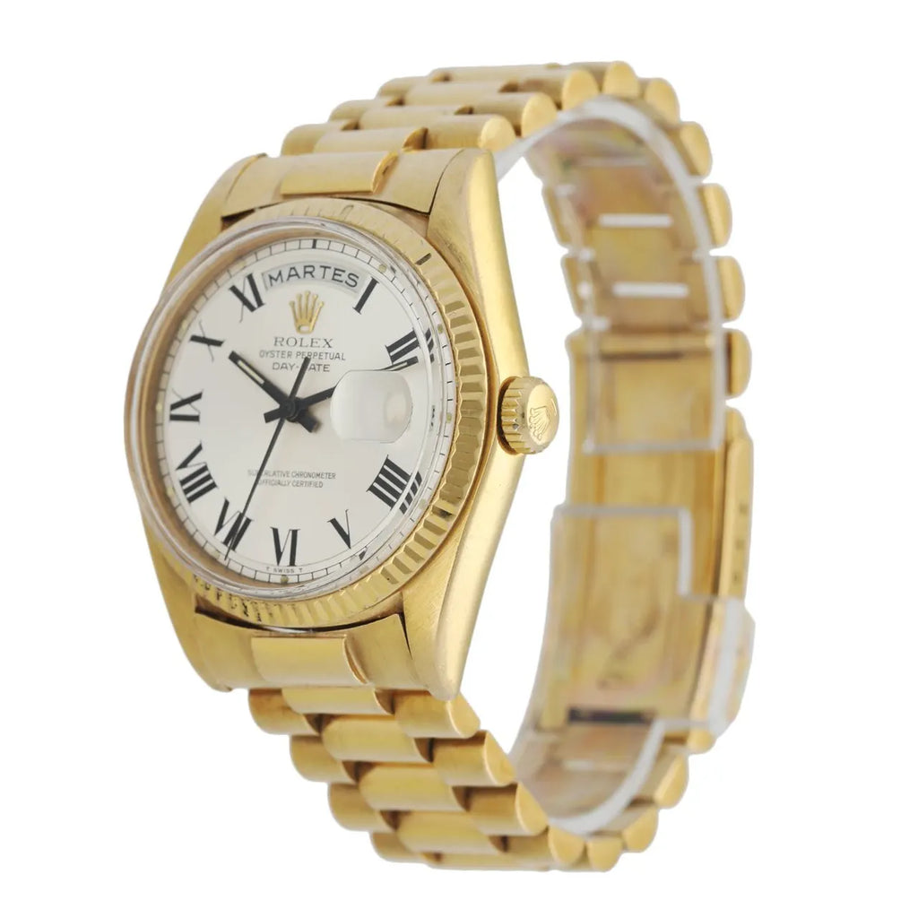 Rolex Day-Date 18K Gold Silver