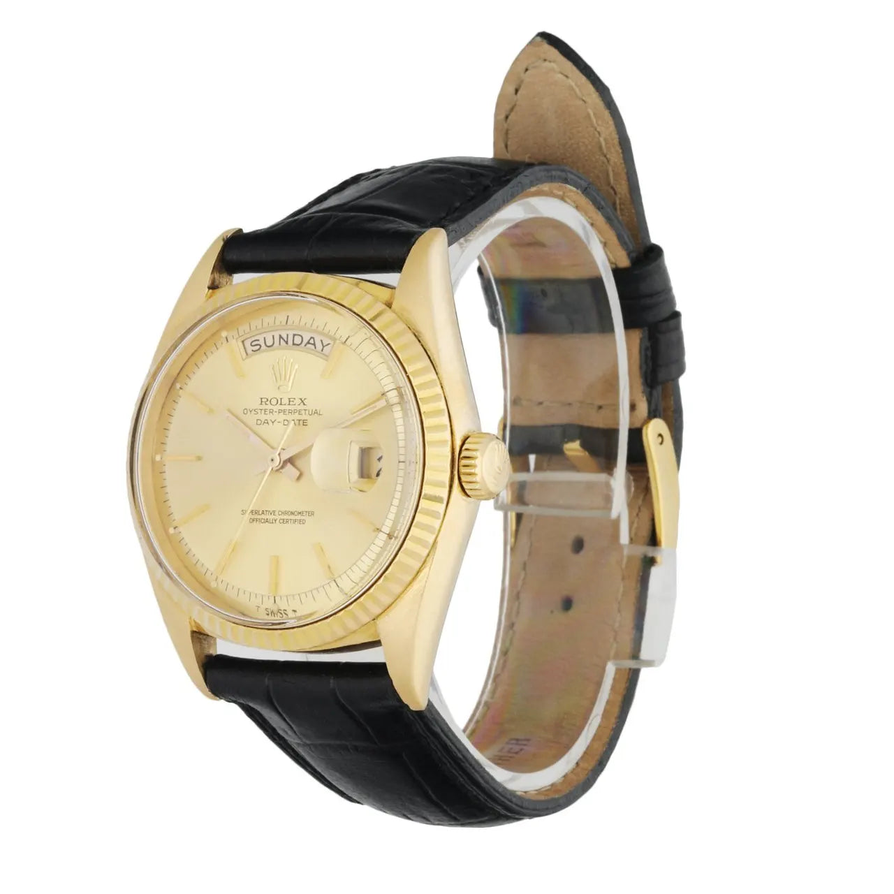 Rolex Yellow Gold Leather - Hình 2