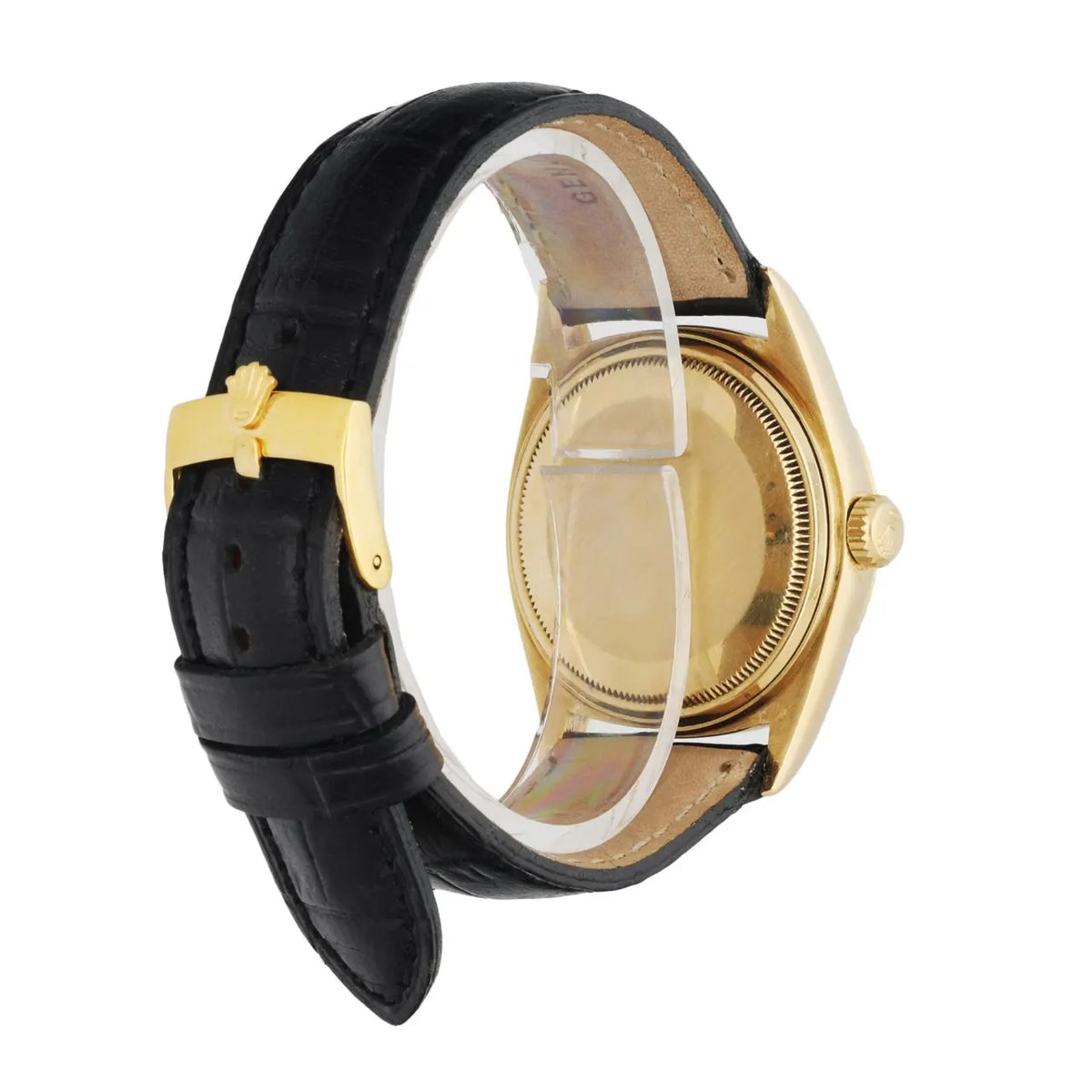 Rolex Yellow Gold Leather - Hình 4
