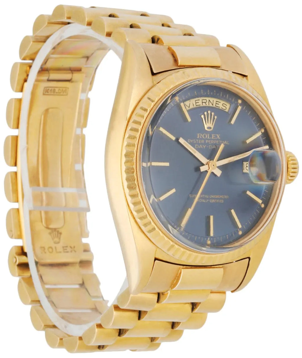 Rolex Day-Date Gold Blue Dial - Hình 3