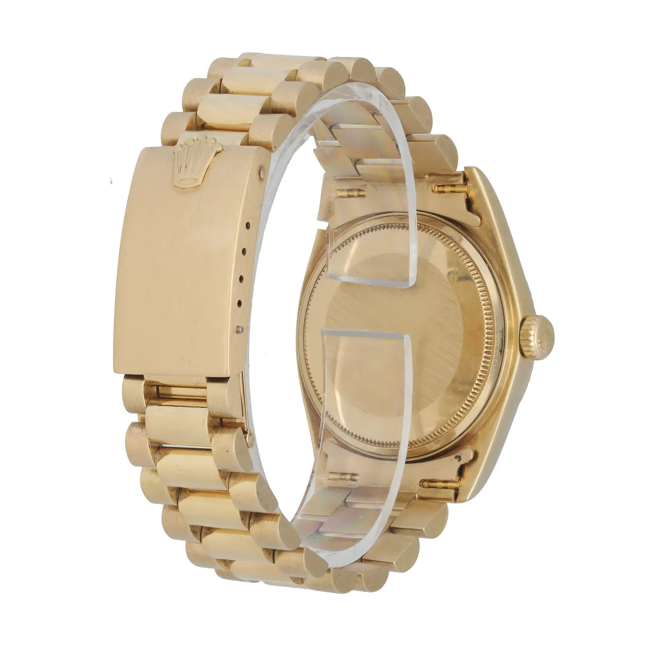 Rolex Day-Date Gold Silver Dial - Hình 4