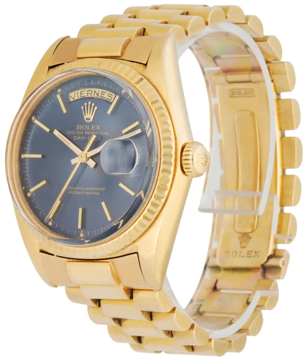 Rolex Day-Date Gold Blue Dial - Hình 2