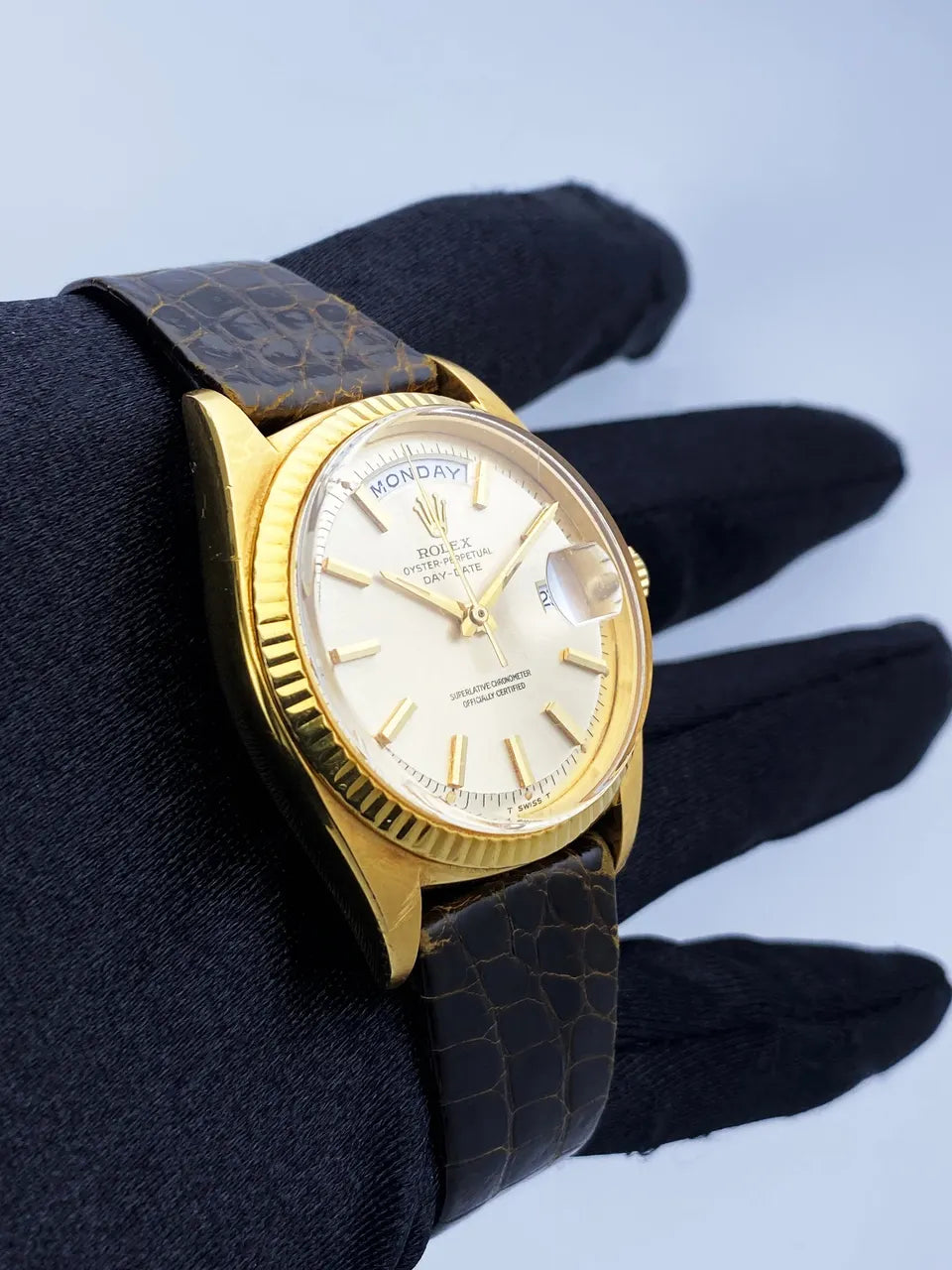 strap Rolex Gold Leather Day-Date - Hình 3
