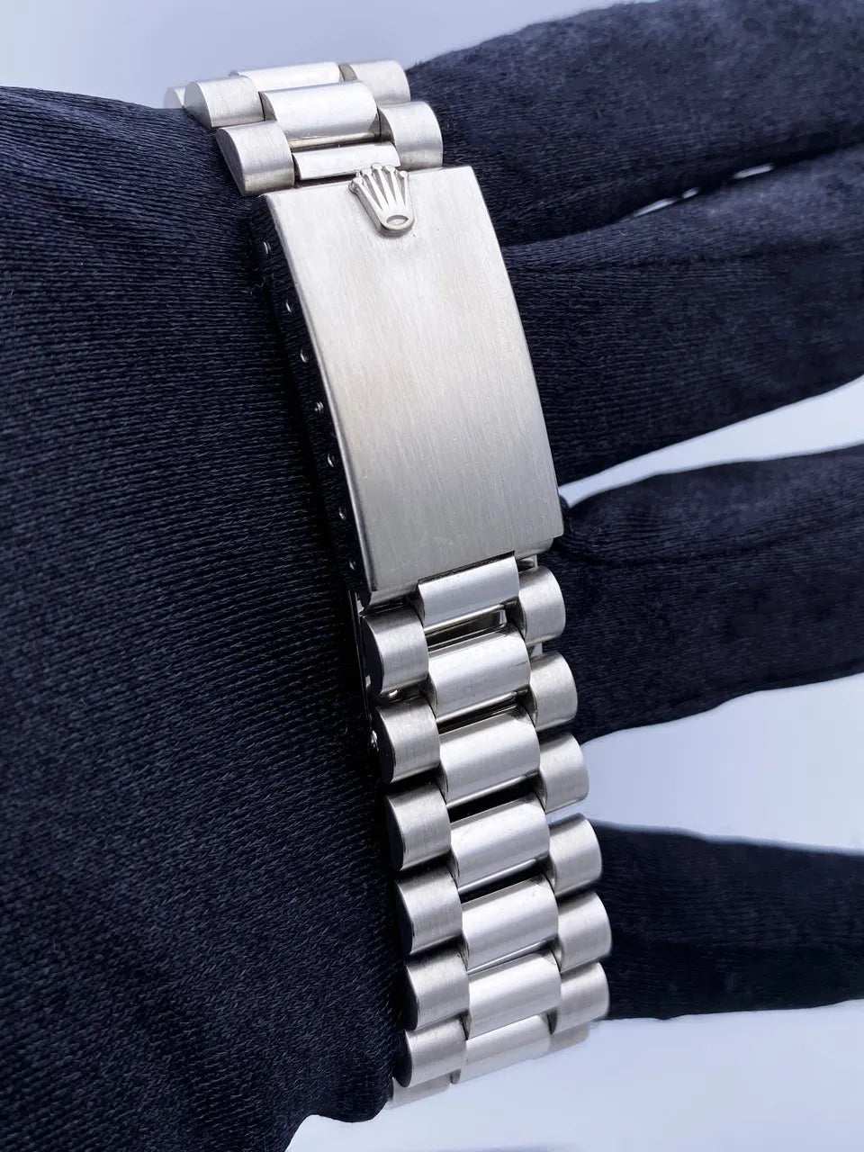 steel Rolex Day-Date Silver Diamond - Hình 6