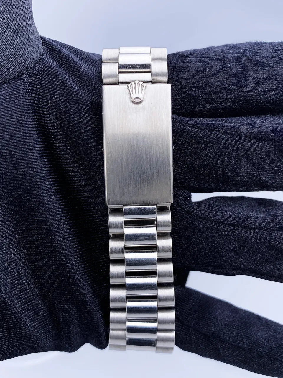 steel Rolex Day-Date Silver Diamond - Hình 5