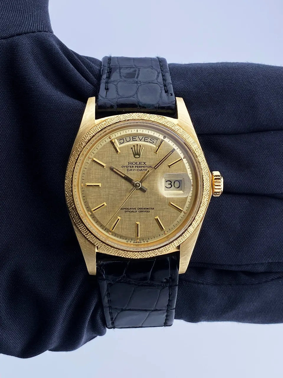 Rolex Day-Date Gold Linen - Hình 2
