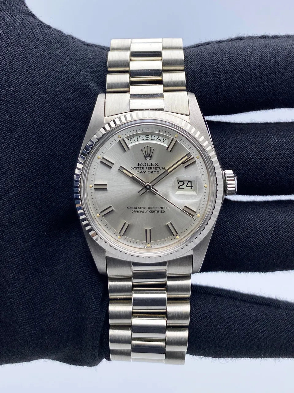 Rolex Day-Date Silver Dial stainless steel - Hình 2