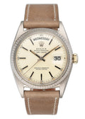Rolex Champagne Leather Watch