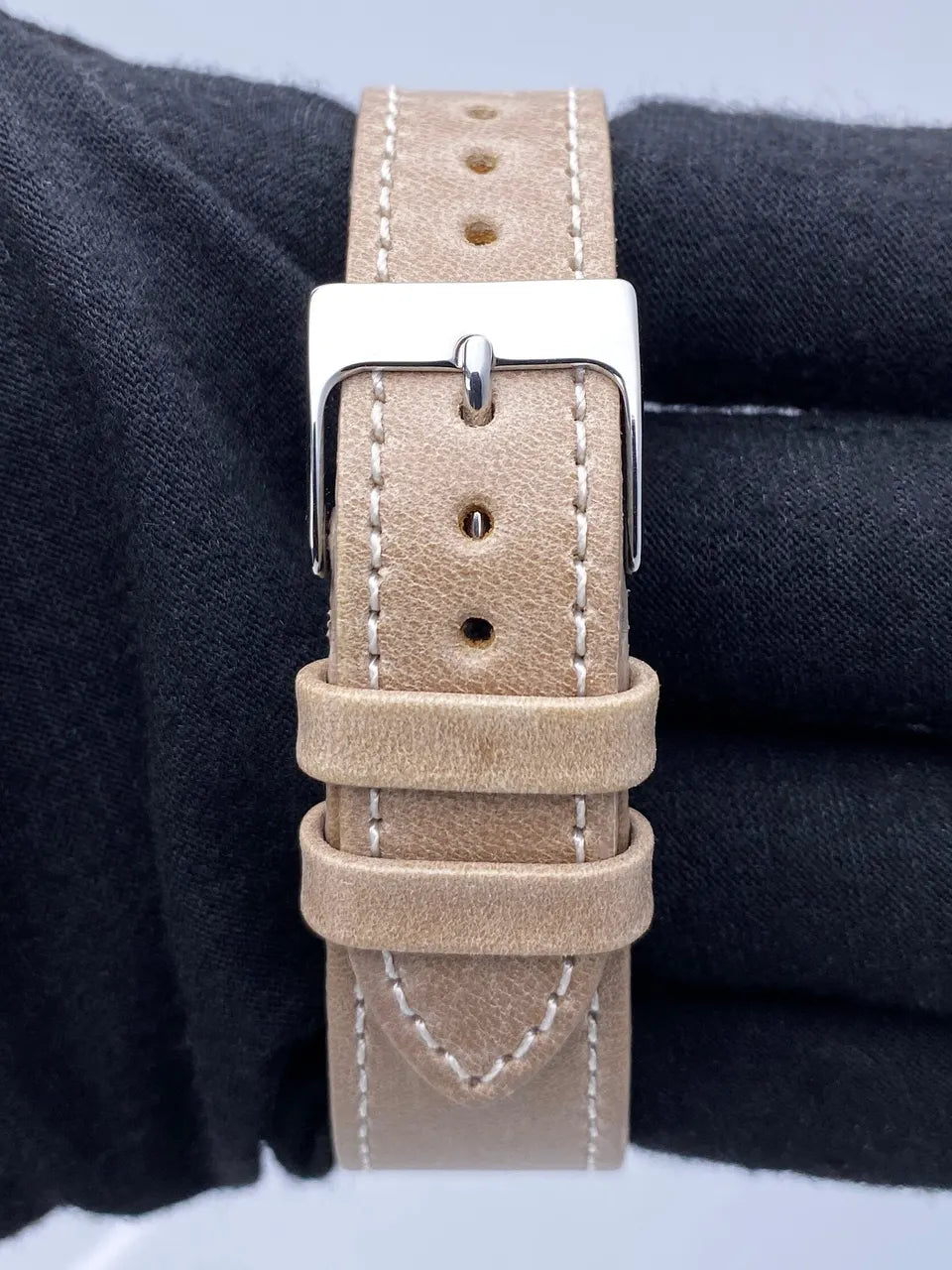 Rolex Champagne Leather Watch - Hình 7