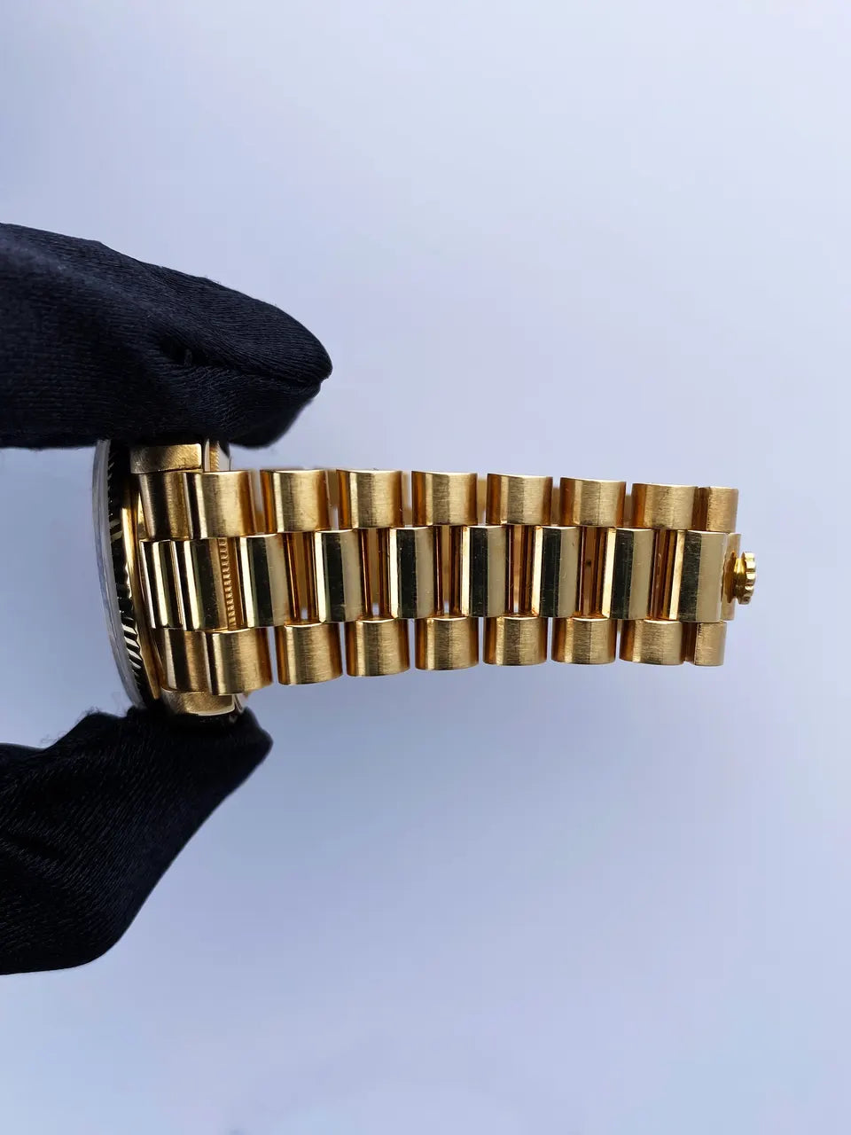 president Rolex Day-Date Gold Blue Dial - Hình 8
