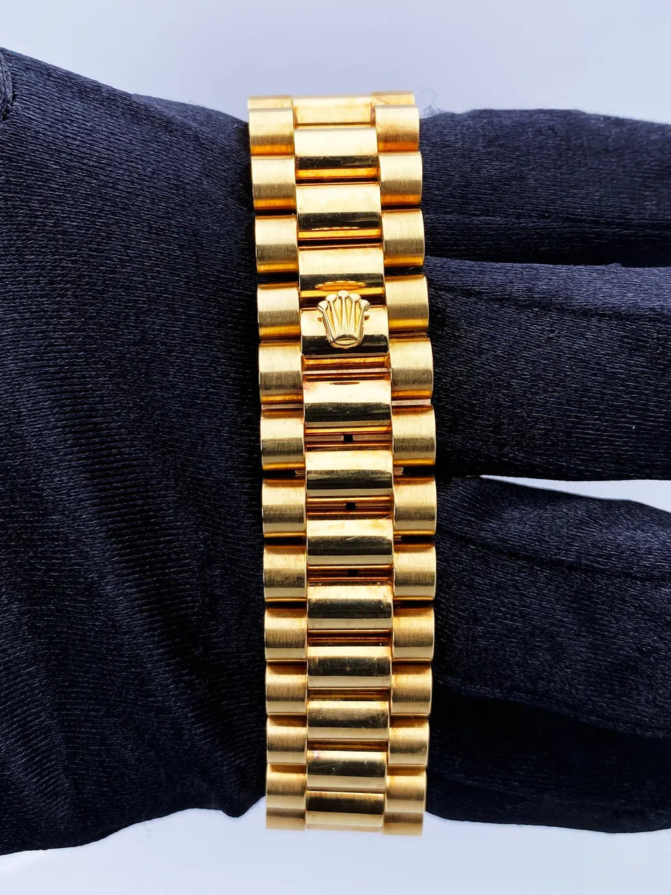 president Rolex Day-Date Gold Blue Dial - Hình 7