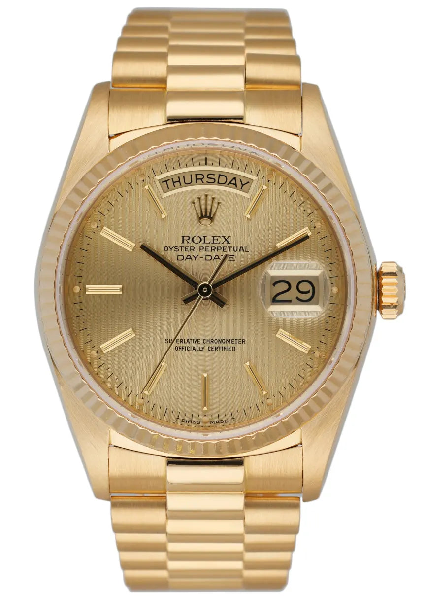 Rolex Gold Champagne Day-Date dial