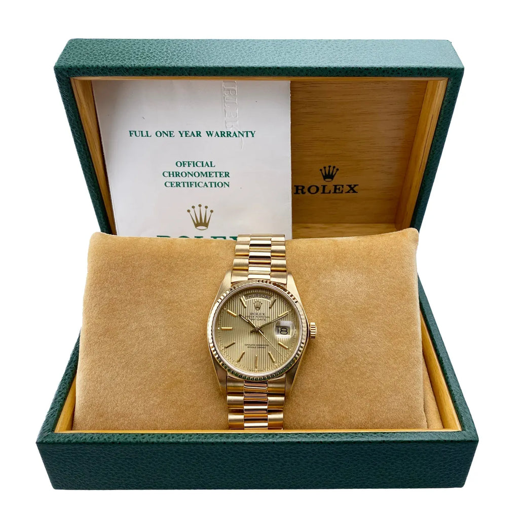 Rolex Day-Date Gold Fluted Dial