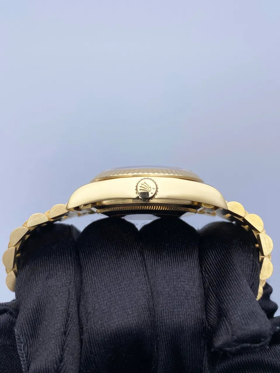 Rolex Day Date Gold Black - Hình 4