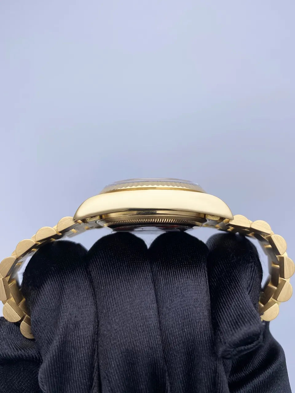 Rolex Day-Date Gold Black Dial president - Hình 5