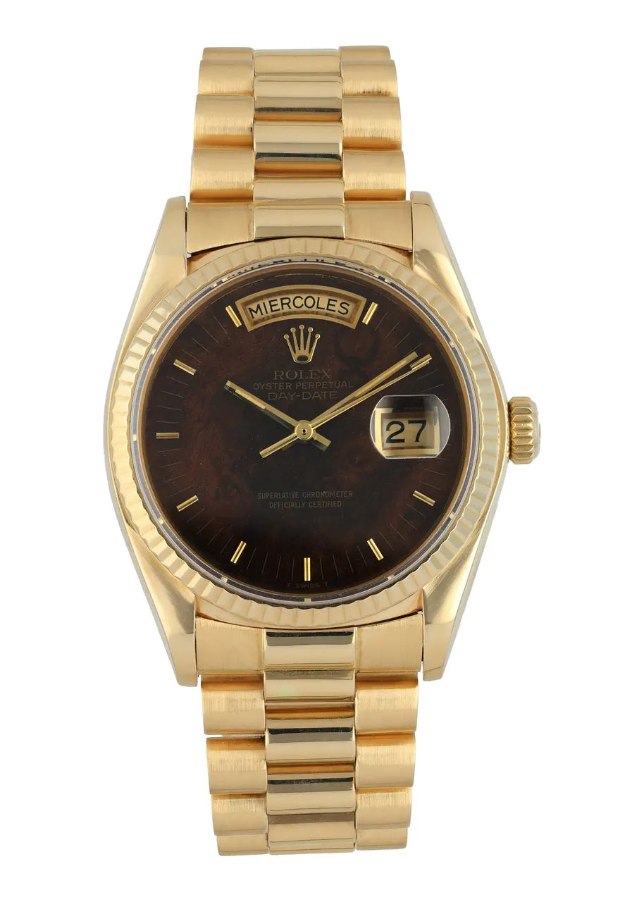 Rolex Wood Dial Gold Spanish